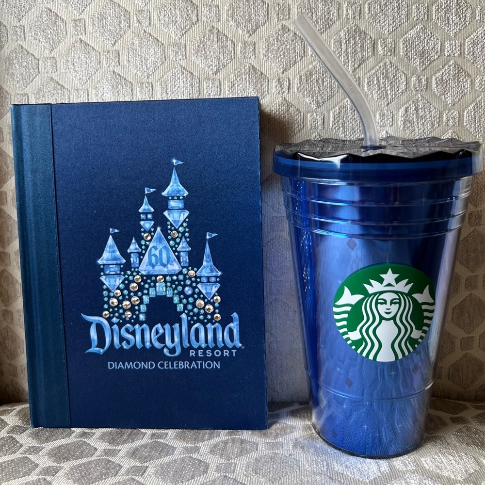 Disneyland Diamond Celebration Journal and Starbucks Cup